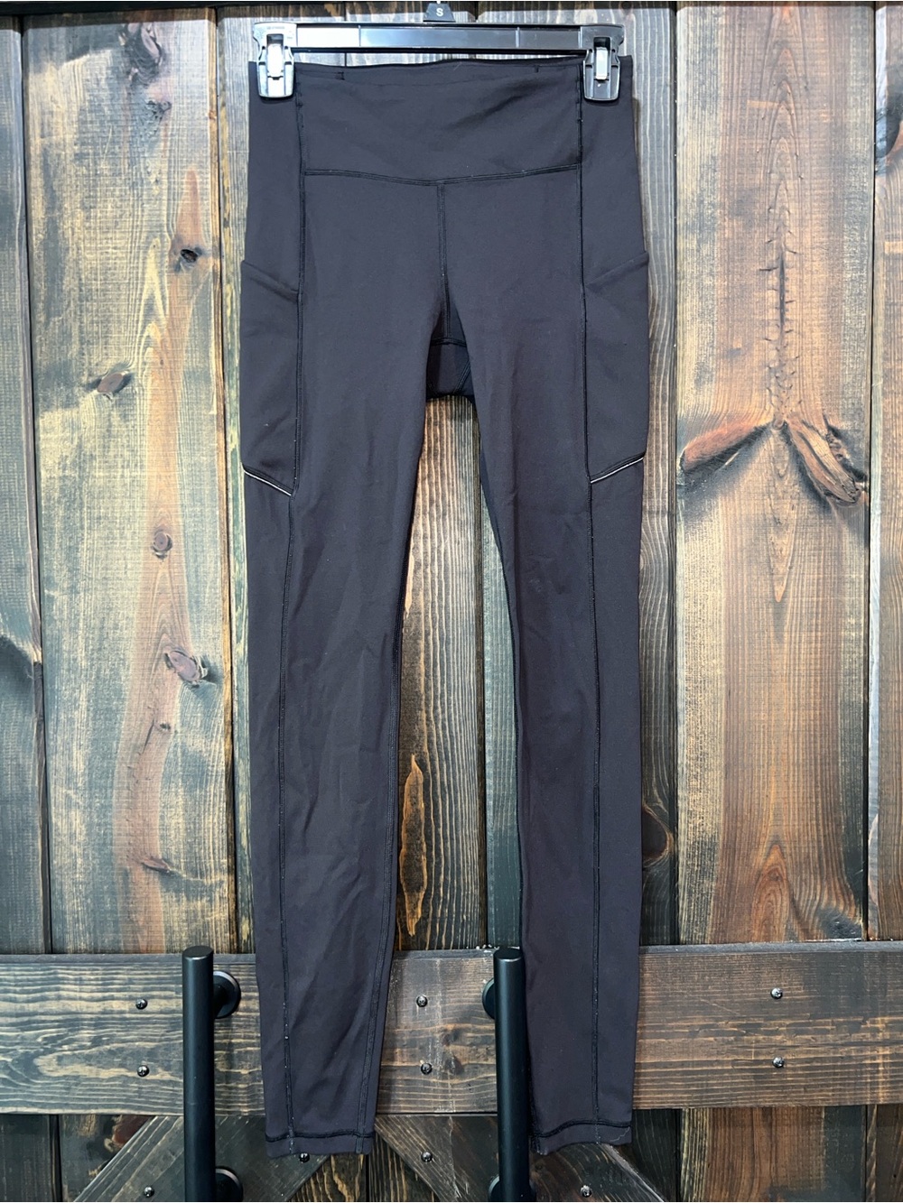 Lululemon Black Speed Up Tight 28" Full-On Luxtreme 4 Running Leggings Pockets